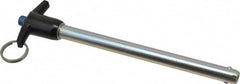 Gibraltar - 1/2" Diam, 6" Usable Length, T Handle, Quick Release Pin - Grade 4130 Steel, Zinc-Plated Finish - Exact Tooling