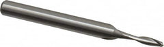 Onsrud - 1/8" Cutting Diam x 3/8" Length of Cut, 2 Flute, Upcut Spiral Router Bit - Uncoated, Right Hand Cut, High Speed Steel, 2-5/8" OAL x 1/4" Shank Diam, Double Edge, 19 to 32° Helix Angle - Exact Tooling