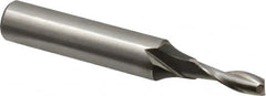 Onsrud - 1/4" Cutting Diam x 3/4" Length of Cut, 2 Flute, Upcut Spiral Router Bit - Uncoated, Right Hand Cut, High Speed Steel, 3-1/4" OAL x 1/2" Shank Diam, Double Edge, 19 to 32° Helix Angle - Exact Tooling