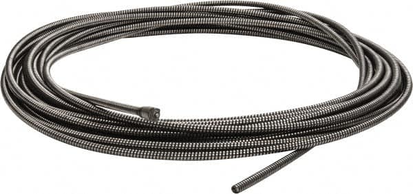 Ridgid - 3/8" x 75' Drain Cleaning Machine Cable - Solid Core, 1-1/2" to 3" Pipe, Use with K380 - Exact Tooling