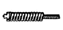 Ridgid - 1/2" x 75' Drain Cleaning Machine Cable - Solid Core, 3" to 4" Pipe, Use with K380 - Exact Tooling