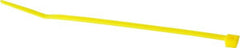 Made in USA - 4-1/8" Long Yellow Nylon Standard Cable Tie - Exact Tooling