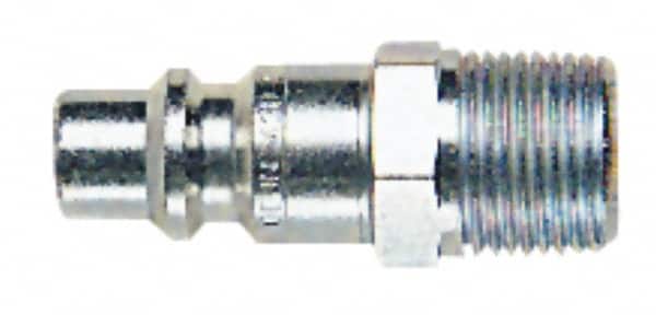 CEJN - 3/8 Male NPT European High Flow Pneumatic Hose High Flow Connector - Steel Zinc-Plated, 3/8" Body Diam - Exact Tooling