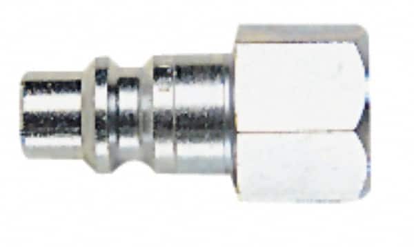 CEJN - 1/2 Female NPT Industrial Pneumatic Hose High Flow Connector - Steel Zinc-Plated, 3/8" Body Diam - Exact Tooling