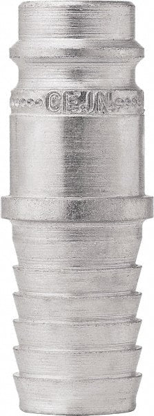 CEJN - Hose Barb European High Flow Pneumatic Hose High Flow Connector - Steel Zinc-Plated, 3/8" Body Diam, 1/2" Hose ID - Exact Tooling