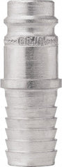 CEJN - Hose Barb European High Flow Pneumatic Hose High Flow Connector - Steel Zinc-Plated, 3/8" Body Diam, 1/2" Hose ID - Exact Tooling
