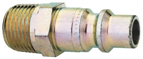 CEJN - 3/8 Male NPT Industrial Pneumatic Hose High Flow Connector - Steel Zinc-Plated, 3/8" Body Diam - Exact Tooling
