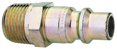 CEJN - 3/8 Male NPT Industrial Pneumatic Hose High Flow Connector - Steel Zinc-Plated, 3/8" Body Diam - Exact Tooling