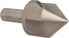 Keo - 1-1/4" Head Diam, 1/2" Shank Diam, 3 Flute 82° High Speed Steel Countersink - Exact Tooling