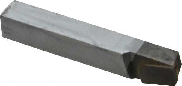 Made in USA - 3/8 x 3/8" Shank, Lead Angle Turning Single Point Tool Bit - BL-6, Grade C2 - Exact Tooling