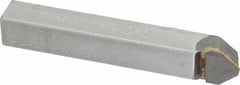 Made in USA - 1/2 x 1/2" Shank, Pointed Nose Single Point Tool Bit - D-8, Grade C2 - Exact Tooling