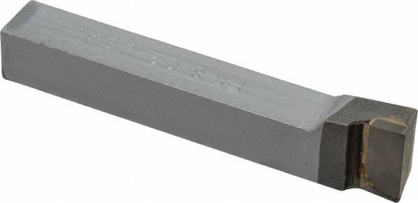 Made in USA - 1/2 x 1/2" Shank, Offset End Cutting Single Point Tool Bit - FR-8, Grade C2 - Exact Tooling