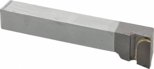 Made in USA - 1/2 x 1/2" Shank, Offset End Cutting Single Point Tool Bit - FL-8, Grade C2 - Exact Tooling