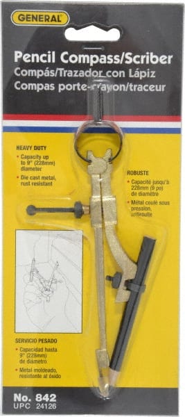 General - 8 Inch, Die Cast Compass - Exact Tooling