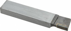 Made in USA - 1 x 1/2" Shank, Cutoff & Grooving Single Point Tool Bit - CT-121(444), Grade C2 - Exact Tooling