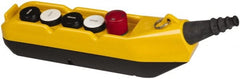 ACI - 5 Operator, Mushroom Head Pendant Control Station - Turn to Release Switch, NO/NC Contact - Exact Tooling
