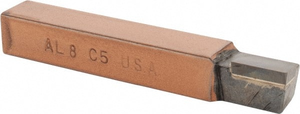 Made in USA - 1/2 x 1/2" Shank, Square Shoulder Turning Single Point Tool Bit - AL-8, Grade C5 - Exact Tooling