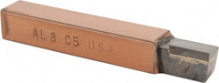Made in USA - 1/2 x 1/2" Shank, Square Shoulder Turning Single Point Tool Bit - AL-8, Grade C5 - Exact Tooling