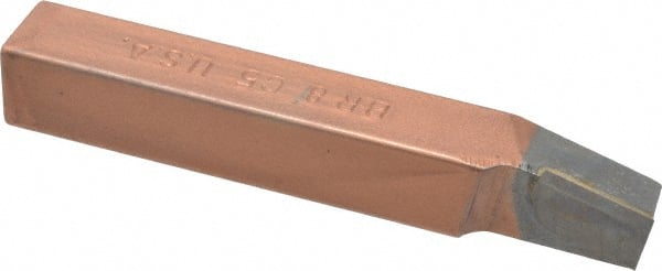 Made in USA - 1/2 x 1/2" Shank, Lead Angle Turning Single Point Tool Bit - BR-8, Grade C5 - Exact Tooling