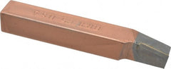 Made in USA - 1/2 x 1/2" Shank, Lead Angle Turning Single Point Tool Bit - BR-8, Grade C5 - Exact Tooling