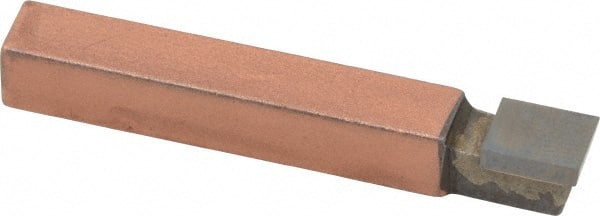 Made in USA - 5/16 x 5/16" Shank, Square Nose Single Point Tool Bit - C-5, Grade C5 - Exact Tooling