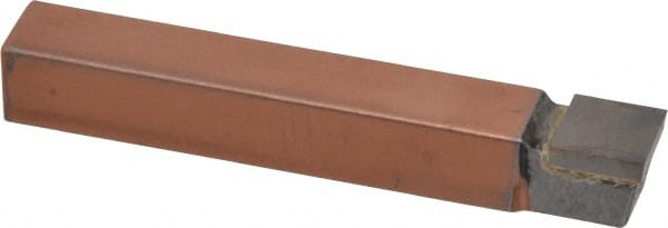 Made in USA - 1/2 x 1/2" Shank, Square Nose Single Point Tool Bit - C-8, Grade C5 - Exact Tooling