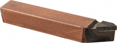 Made in USA - 3/8 x 3/8" Shank, Offset Threading Single Point Tool Bit - ER-6, Grade C5 - Exact Tooling