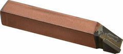 Made in USA - 3/8 x 3/8" Shank, Offset Threading Single Point Tool Bit - EL-6, Grade C5 - Exact Tooling