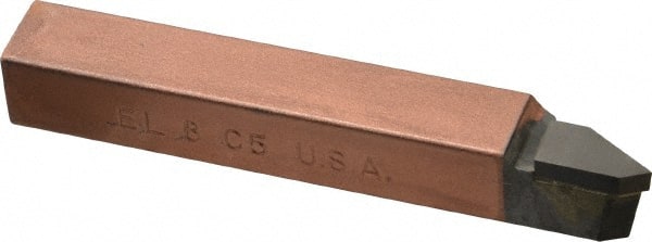 Made in USA - 1/2 x 1/2" Shank, Offset Threading Single Point Tool Bit - EL-8, Grade C5 - Exact Tooling