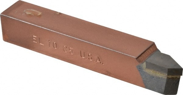 Made in USA - 5/8 x 5/8" Shank, Offset Threading Single Point Tool Bit - EL-10, Grade C5 - Exact Tooling