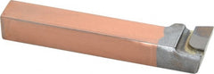 Made in USA - 1/2 x 1/2" Shank, Offset End Cutting Single Point Tool Bit - FR-8, Grade C5 - Exact Tooling