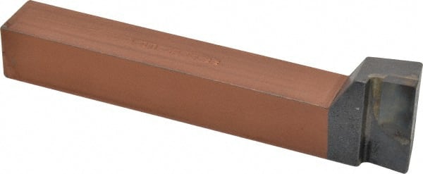 Made in USA - 1 x 1" Shank, Offset End Cutting Single Point Tool Bit - FR-16, Grade C5 - Exact Tooling