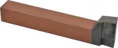 Made in USA - 1 x 1" Shank, Offset End Cutting Single Point Tool Bit - FR-16, Grade C5 - Exact Tooling