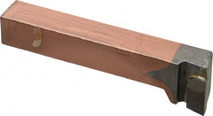 Made in USA - 5/8 x 5/8" Shank, Offset End Cutting Single Point Tool Bit - FL-10, Grade C5 - Exact Tooling