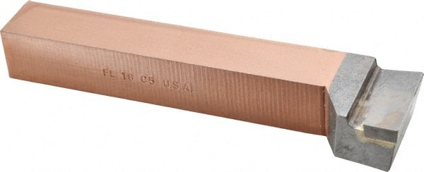 Made in USA - 1 x 1" Shank, Offset End Cutting Single Point Tool Bit - FL-16, Grade C5 - Exact Tooling