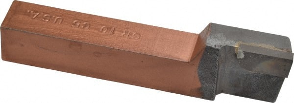 Made in USA - 5/8 x 5/8" Shank, Offset Side Cutting Single Point Tool Bit - GR-10, Grade C5 - Exact Tooling