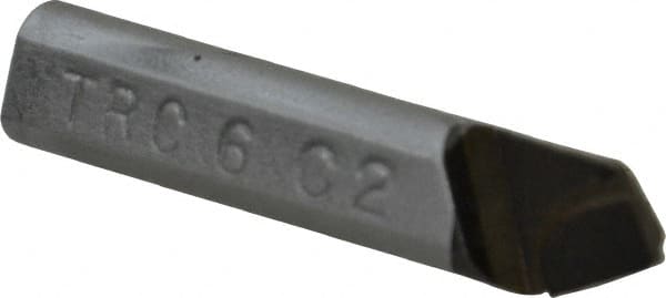 Made in USA - 3/8 x 3/8" Shank, Round Shank Boring Single Point Tool Bit - TRC-6, Grade C2 - Exact Tooling