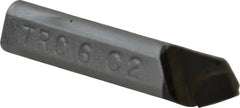 Made in USA - 3/8 x 3/8" Shank, Round Shank Boring Single Point Tool Bit - TRC-6, Grade C2 - Exact Tooling