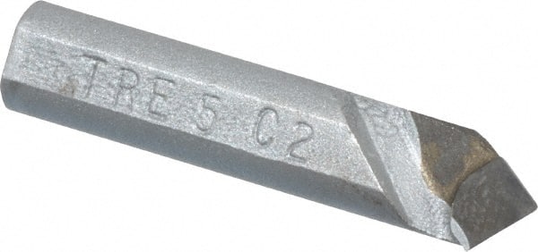 Made in USA - 5/16 x 5/16" Shank, Round Shank Boring Single Point Tool Bit - TRE-5, Grade C2 - Exact Tooling