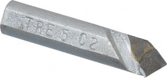 Made in USA - 5/16 x 5/16" Shank, Round Shank Boring Single Point Tool Bit - TRE-5, Grade C2 - Exact Tooling
