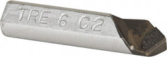Made in USA - 3/8 x 3/8" Shank, Round Shank Boring Single Point Tool Bit - TRE-6, Grade C2 - Exact Tooling