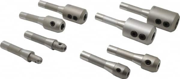 Accupro - R8 Taper, 3/16 to 1-1/4 Inch Hole Diameter End Mill Holder Set - 8 Holders - Exact Tooling