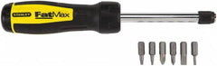 Stanley - Mini-Ratchet Bit Screwdriver Kit - Phillips, Slotted, Square - Exact Tooling