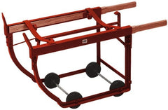 Value Collection - 1,000 Lb Load Capacity, 15, 30 & 55 Gal Drum Cradle - 20-1/2" High - Exact Tooling