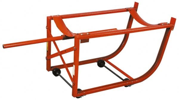 Value Collection - 600 Lb Load Capacity, Tilting Drum Cradle - 19-1/2" Wide x 21" High - Exact Tooling