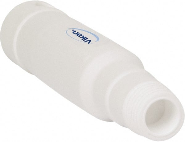 Vikan - 6-1/2 x 1-5/32" Polypropylene Squeegee Handle - European Threaded Connection, White - Exact Tooling