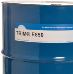 Master Fluid Solutions - Trim E850, 54 Gal Drum Cutting & Grinding Fluid - Water Soluble, For Cutting, Grinding - Exact Tooling