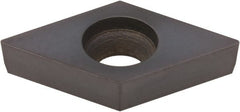 Kennametal - DCGW32.52 S0415MT Grade KB1345 PCBN Turning Insert - Uncoated, 55° Diamond, 3/8" Inscr Circle, 5/32" Thick, 1/32" Corner Radius - Exact Tooling
