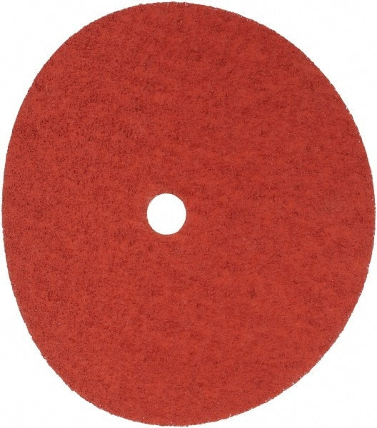 3M - 9-1/8" Diam 7/8" Hole 36+ Grit Fiber Disc - Very Coarse Grade, Ceramic, 6,600 Max RPM, Series 987C - Exact Tooling