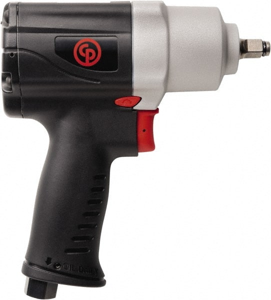 Chicago Pneumatic - 3/8" Drive, 9,400 RPM, 415 Ft/Lb Torque Impact Wrench - Pistol Grip Handle, 1,700 IPM, 20 CFM, 90 psi, 1/4" NPT Inlet - Exact Tooling